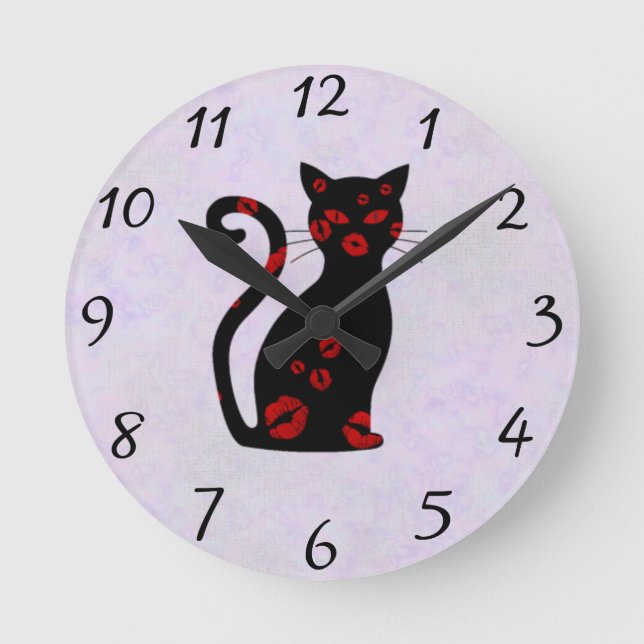 Relógio Redondo Francês: Bonne Soiree Round Clock (Frente)