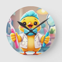 Relógio Redondo Frango Dentista