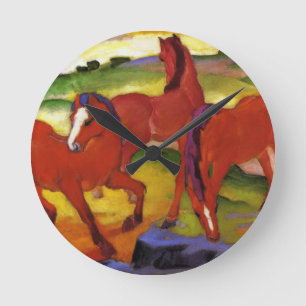 Relógio Redondo Franz Marc que pasta o pulso de disparo dos