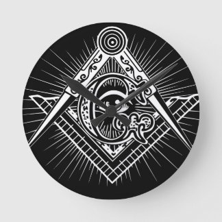 Relógio Redondo Freemasonry-Masonic-Masonry