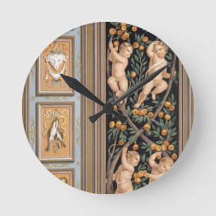 Relógio Redondo Fresco dos Cupido da igreja de St. Ambroglio,