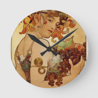 Relógio Redondo Fruta - outono de 1897