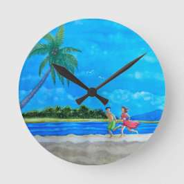 Relógio Redondo Fun in the Sun Run