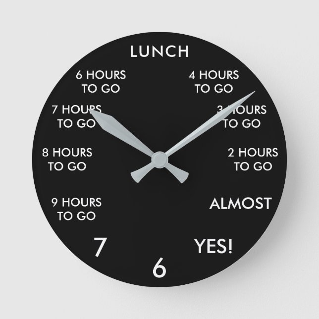 Relógio Redondo Funny Office Novelty (Frente)
