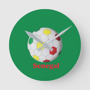 Relógio Redondo Futebol Senegalês
