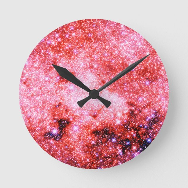 Relógio Redondo Galáxia Via Látea (Frente)