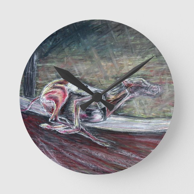Relógio Redondo Galgo, competindo a arte para esportes e amantes (Frente)