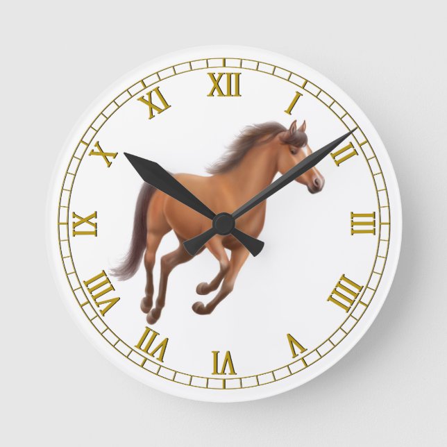 Relógio Redondo Galloping Bay Wall Clock (Frente)