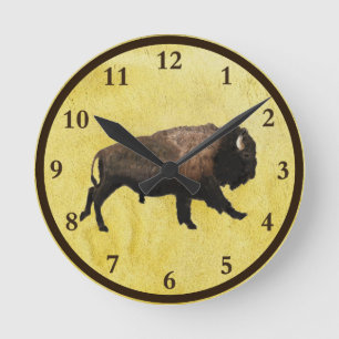 Relógio Redondo Galloping Bison