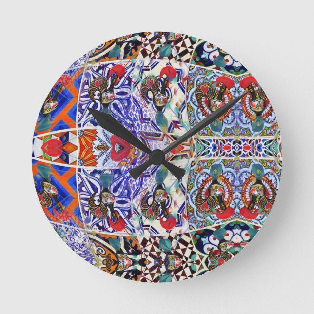 Relógio Redondo Galo de Barcelona Portugal Crossbody Bag (Frente)