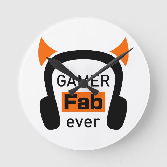 Relógio Redondo gamer fab-ever (Frente)