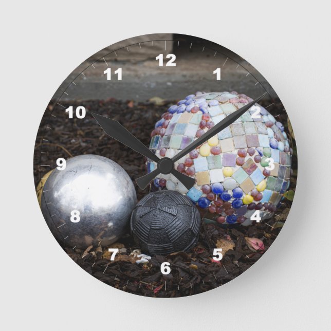 Relógio Redondo Garden Orbs Acryall Clock (Frente)
