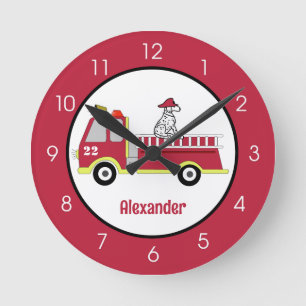 Relógio Redondo Garotos Bombeiros de Bombeiros