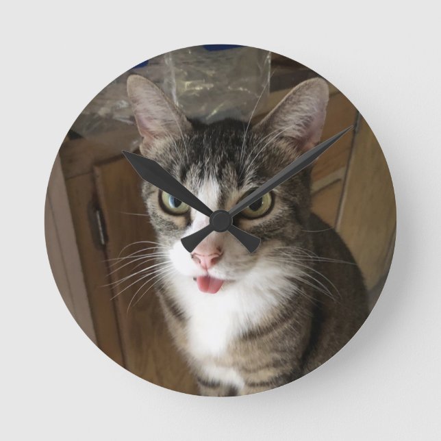 Relógio Redondo Gato (Frente)