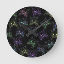 Gatos legal em Preto! Gatos multicoloridos