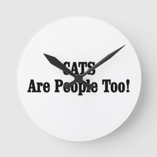 Relógio Redondo GATOS Também São Pessoas!
