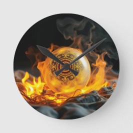 Relógio Redondo Geheimnisvolle Dracheneier – Ursprung des Feuers