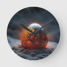 Relógio Redondo Geheimnisvolle Dracheneier – Ursprung des Feuers