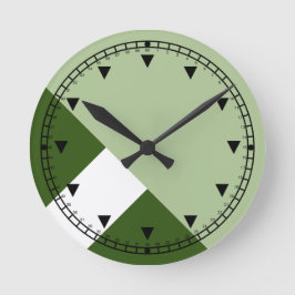 Relógio Redondo Geo de Bloco de Cor Moderna 1