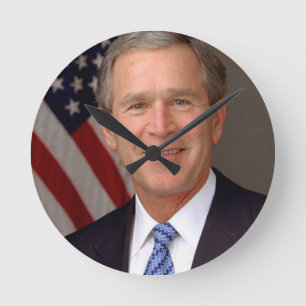 Relógio Redondo George W Bush