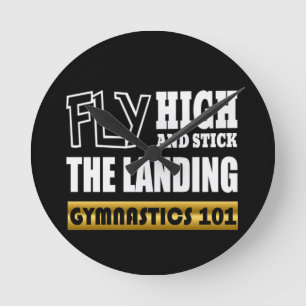 Relógio Redondo ginástica 101 Voo Alto - Bar Gymnast