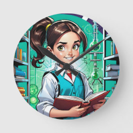 Relógio Redondo Girls Love Science!