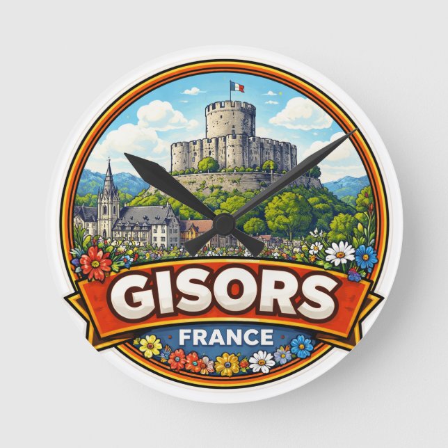 Relógio Redondo Gisors França  (Frente)