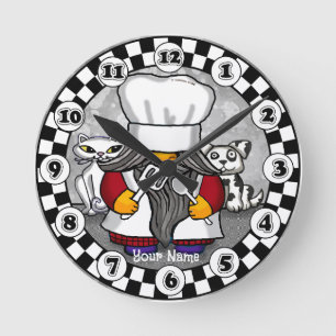 Relógio Redondo Gnome chef 