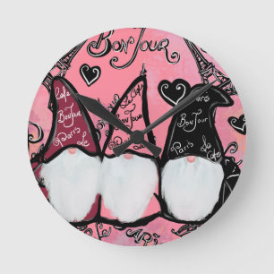 RELÓGIO REDONDO  GNOMOS       