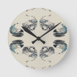 Relógio Redondo Go With the Flow - Acrylic Pouring