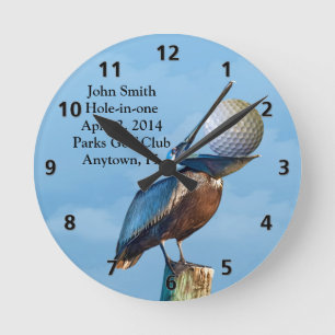 Relógio Redondo Golfe Furo--um na comemoração customizável