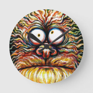 Relógio Redondo Google Eyed o pulso de disparo do monstro