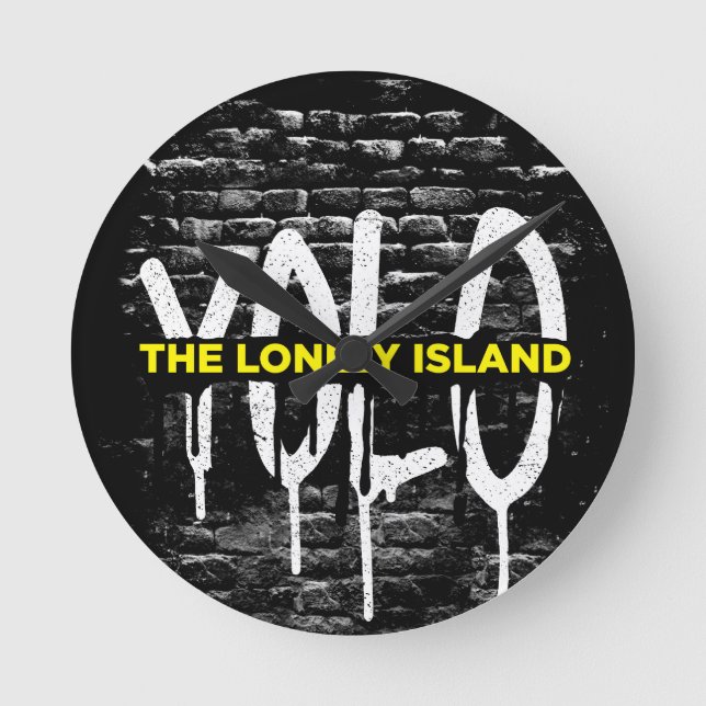 Relógio Redondo Gotejamento do tijolo (Frente)