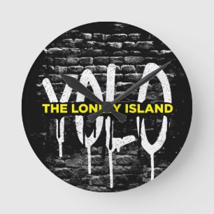 Relógio Redondo Gotejamento do tijolo