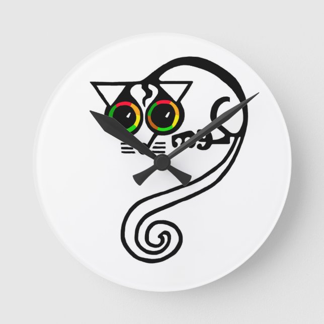 Relógio Redondo Gráfico bonito - POSSUM - Austrália (Frente)