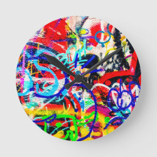 Relógio Redondo Grafites loucos corajosos