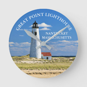 Relógio Redondo Grande pulso de disparo das MÃES de Nantucket do