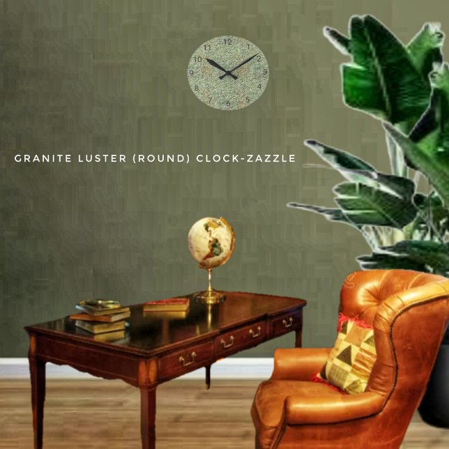 Relógio Redondo Granite Luster (Criador carregado)