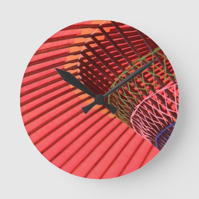 Relógio Redondo Guarda-chuvas japoneses (Frente)