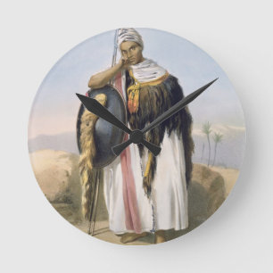 Relógio Redondo Guerreiro do Amhara, Etiópia, ilustração de '