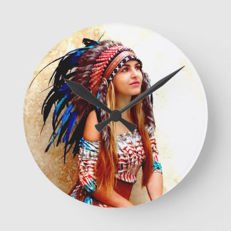 Relógio Redondo Guerreiro indiano