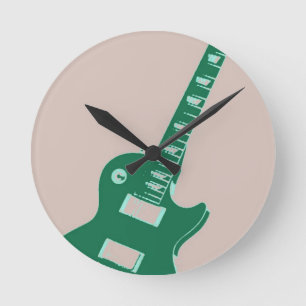 Relógio Redondo Guitarra elétrica
