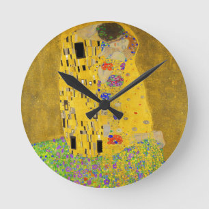 Relógio Redondo Gustav Klimt The Kiss