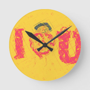 Relógio Redondo Hakuna Matata eu amo o significado do texto da