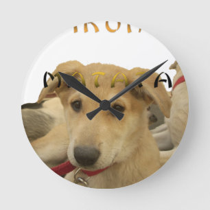 Relógio Redondo Hakuna Matata Eu sei o que você está pensando