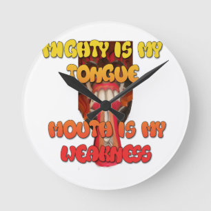 Relógio Redondo Hakuna Matata Matata Matata Grande Boca.