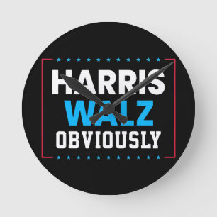 Relógio Redondo Harris Walz obviamente