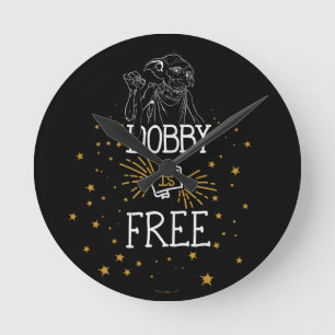 Relógio Redondo Harry Potter   Dobby Is Free
