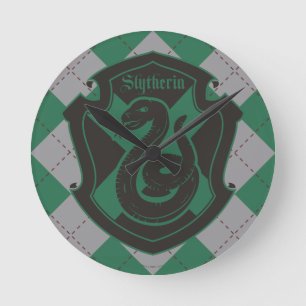 Relógio Redondo Harry Potter Slytherin House Pride Crest