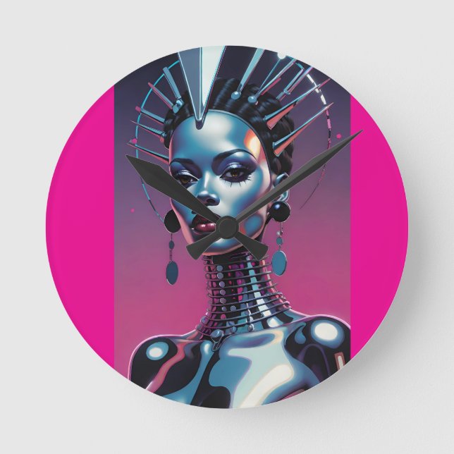 Relógio Redondo Her Beauty Was Indistinguishable (Frente)